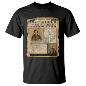 If There Is No Struggle No Progress T Shirt Frederick Douglass Newspaper TS12 Black Print Your Wear