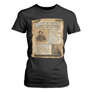 If There Is No Struggle No Progress T Shirt For Women Frederick Douglass Newspaper TS12 Black Print Your Wear