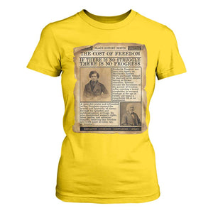 If There Is No Struggle No Progress T Shirt For Women Frederick Douglass Newspaper TS12 Daisy Print Your Wear