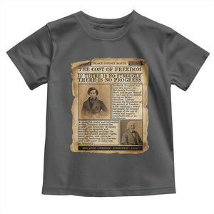 If There Is No Struggle No Progress Toddler T Shirt Frederick Douglass Newspaper TS12 Dark Heather Print Your Wear