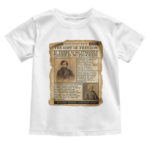 If There Is No Struggle No Progress Toddler T Shirt Frederick Douglass Newspaper TS12 White Print Your Wear