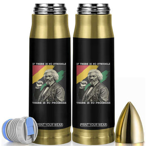 Frederick Douglass Struggle And Progress Bullet Tumbler Inspirational Black History TS12 Black Print Your Wear