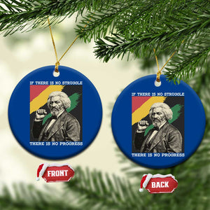Frederick Douglass Struggle And Progress Ceramic Ornament Inspirational Black History TS12 1pc Blue Print Your Wear