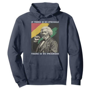 Frederick Douglass Struggle And Progress Hoodie Inspirational Black History TS12 Navy Print Your Wear