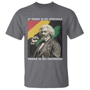 Frederick Douglass Struggle And Progress T Shirt Inspirational Black History TS12 Charcoal Print Your Wear
