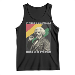 Frederick Douglass Struggle And Progress Tank Top Inspirational Black History TS12 Black Print Your Wear