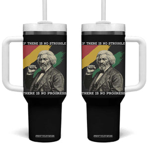 Frederick Douglass Struggle And Progress Tumbler With Handle Inspirational Black History TS12 One Size: 40 oz Black Print Your Wear