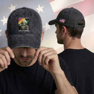 Frederick Douglass Struggle And Progress Washed Cotton Baseball Cap Inspirational Black History TS12 Print Your Wear