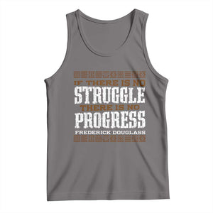 Frederick Douglass Empowerment Quote Gift Tank Top No Struggle No Progress TS12 Deep Heather Print Your Wear