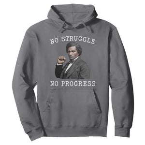 Frederick Douglass Quote Hoodie No Struggle No Progress TS12 Charcoal Print Your Wear