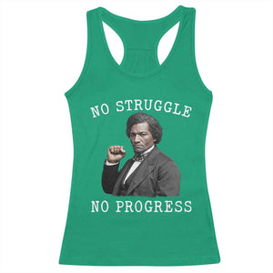 Frederick Douglass Quote Racerback Tank Top No Struggle No Progress TS12 Irish Green Print Your Wear