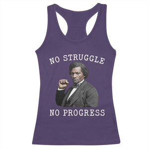 Frederick Douglass Quote Racerback Tank Top No Struggle No Progress TS12 Purple Print Your Wear
