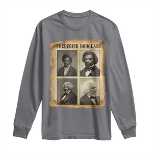 The Life Of Frederick Douglass Long Sleeve Shirt Historical Black History TS12 Charcoal Print Your Wear