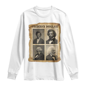 The Life Of Frederick Douglass Long Sleeve Shirt Historical Black History TS12 White Print Your Wear