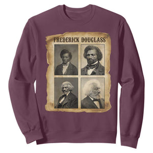 The Life Of Frederick Douglass Sweatshirt Historical Black History TS12 Maroon Print Your Wear