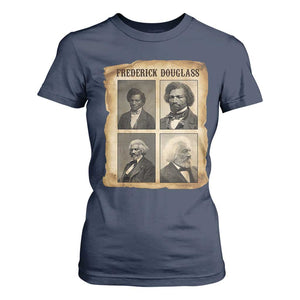 The Life Of Frederick Douglass T Shirt For Women Historical Black History TS12 Navy Print Your Wear