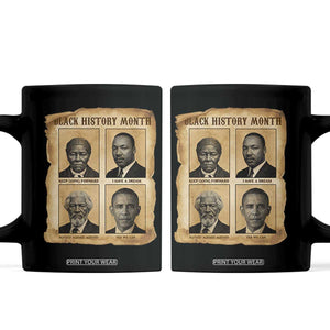 Vintage Black History Heroes Coffee Mug Strong Black Pride TS12 Black Print Your Wear