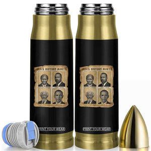Vintage Black History Heroes Bullet Tumbler Strong Black Pride TS12 Black Print Your Wear