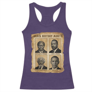 Vintage Black History Heroes Racerback Tank Top Strong Black Pride TS12 Purple Print Your Wear
