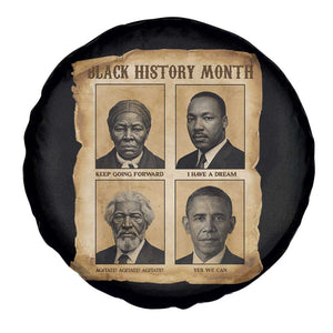 Vintage Black History Heroes Spare Tire Cover Strong Black Pride TS12 Print Your Wear