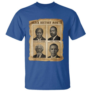 Vintage Black History Heroes T Shirt Strong Black Pride TS12 Royal Blue Print Your Wear