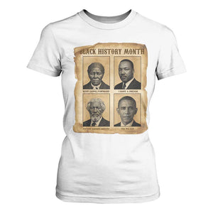 Vintage Black History Heroes T Shirt For Women Strong Black Pride TS12 White Print Your Wear