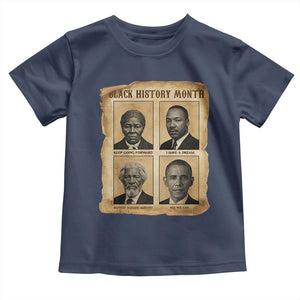 Vintage Black History Heroes Toddler T Shirt Strong Black Pride TS12 Navy Print Your Wear