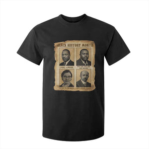 Vintage African American Heroes T Shirt For Kid Black Pride Inspiration TS12 Black Print Your Wear