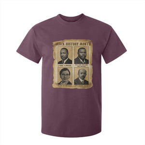 Vintage African American Heroes T Shirt For Kid Black Pride Inspiration TS12 Maroon Print Your Wear
