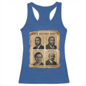 Vintage African American Heroes Racerback Tank Top Black Pride Inspiration TS12 Royal Blue Print Your Wear