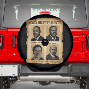 Vintage African American Heroes Spare Tire Cover Black Pride Inspiration TS12 Black Print Your Wear