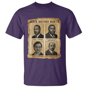 Vintage African American Heroes T Shirt Black Pride Inspiration TS12 Purple Print Your Wear
