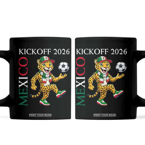 Mexico Soccer Pride Jaguar Kickoff 2026 Coffee Mug TS12 Black Print Your Wear