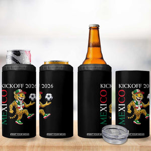 Mexico Soccer Pride Jaguar Kickoff 2026 4 in 1 Can Cooler Tumbler TS12 Print Your Wear
