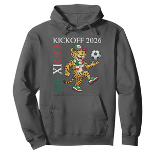 Mexico Soccer Pride Jaguar Kickoff 2026 Hoodie TS12 Dark Heather Print Your Wear