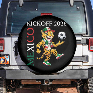 Mexico Soccer Pride Jaguar Kickoff 2026 Spare Tire Cover TS12 No hole Black Print Your Wear