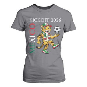Mexico Soccer Pride Jaguar Kickoff 2026 T Shirt For Women TS12 Charcoal Print Your Wear