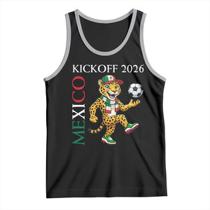 Mexico Soccer Pride Jaguar Kickoff 2026 Tank Top TS12 Black Athletic Heather Print Your Wear