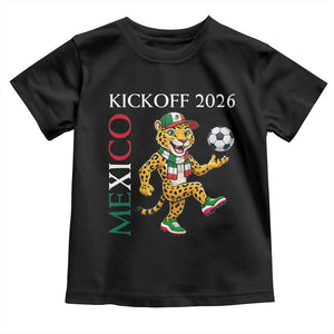 Mexico Soccer Pride Jaguar Kickoff 2026 Toddler T Shirt TS12 Black Print Your Wear
