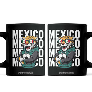Fierce Mexico Jaguar Soccer Pride Fan Gift Coffee Mug TS12 Black Print Your Wear