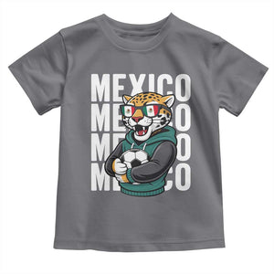 Fierce Mexico Jaguar Soccer Pride Fan Gift Toddler T Shirt TS12 Charcoal Print Your Wear