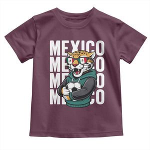 Fierce Mexico Jaguar Soccer Pride Fan Gift Toddler T Shirt TS12 Maroon Print Your Wear