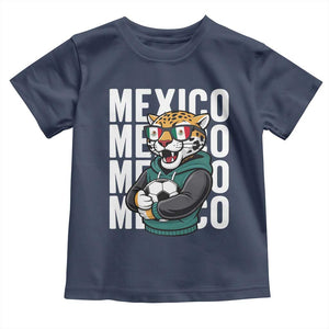 Fierce Mexico Jaguar Soccer Pride Fan Gift Toddler T Shirt TS12 Navy Print Your Wear