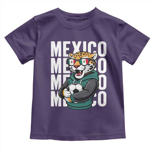 Fierce Mexico Jaguar Soccer Pride Fan Gift Toddler T Shirt TS12 Purple Print Your Wear