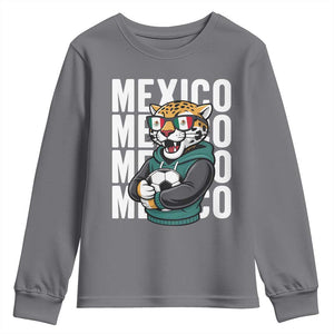 Fierce Mexico Jaguar Soccer Pride Fan Gift Youth Sweatshirt TS12 Charcoal Print Your Wear