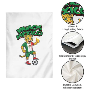 Vamos Mexico Fierce Leopard Garden Flag Soccer 2026 Fan Gift TS12 Print Your Wear