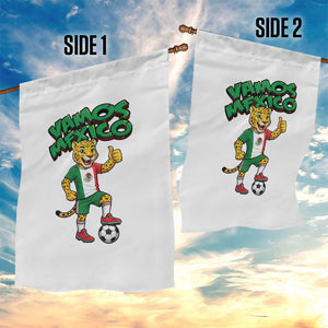 Vamos Mexico Fierce Leopard Garden Flag Soccer 2026 Fan Gift TS12 Print Your Wear