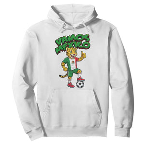 Vamos Mexico Fierce Leopard Hoodie Soccer 2026 Fan Gift TS12 White Print Your Wear