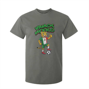 Vamos Mexico Fierce Leopard T Shirt For Kid Soccer 2026 Fan Gift TS12 Military Green Print Your Wear