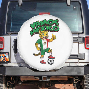 Vamos Mexico Fierce Leopard Spare Tire Cover Soccer 2026 Fan Gift TS12 No hole White Print Your Wear